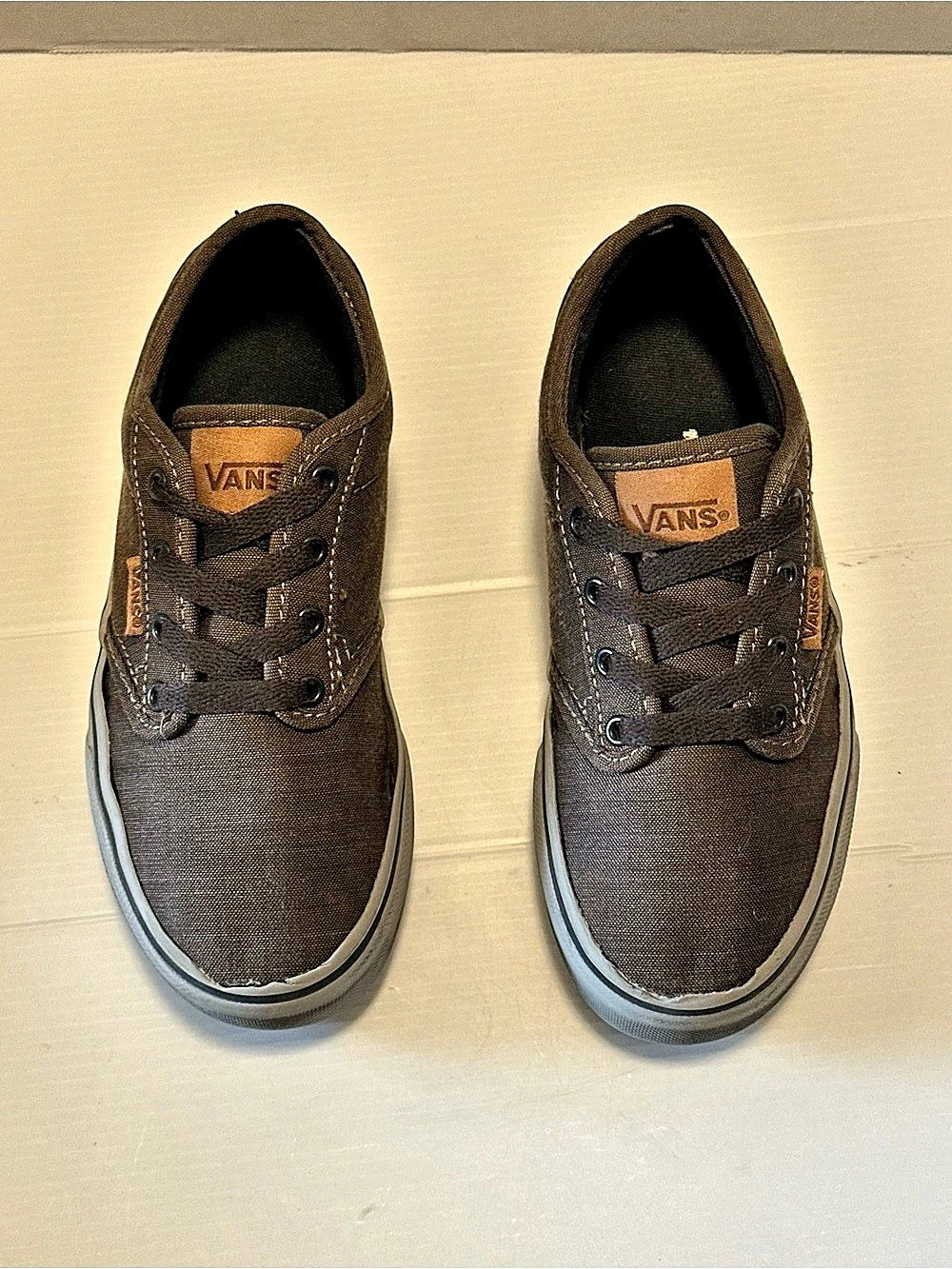 Vans Era 59 Boys US 1 Brown Sneakers
